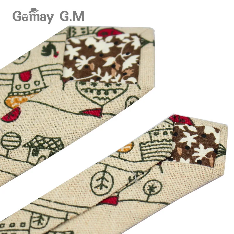Fashion Mens Neck Tie Linen Skinny for Men Wedding Party Print Neckties Casual Retro Neckwear Star Female Cartoon Ties|skinny tie|mens neck tieneck