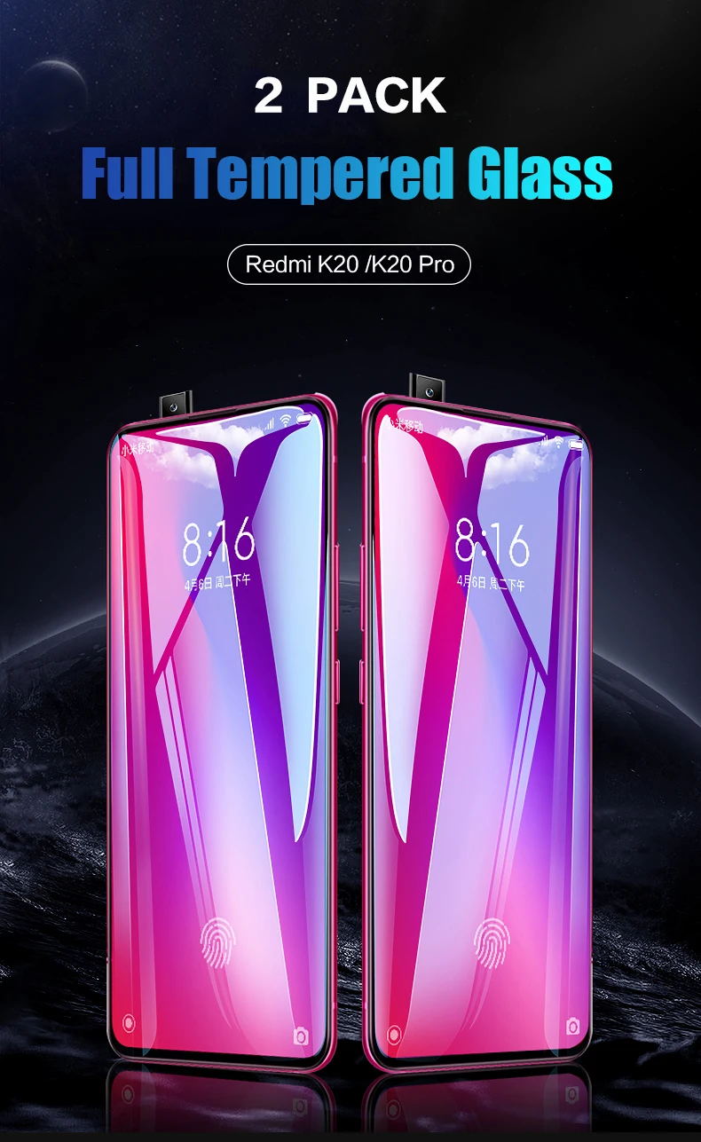 2 упаковки для Xiao mi Red mi K20 Pro mi 9t закаленное стекло 9H Взрывозащищенная защитная пленка для Xiao mi Red mi K20 mi 9t стекло