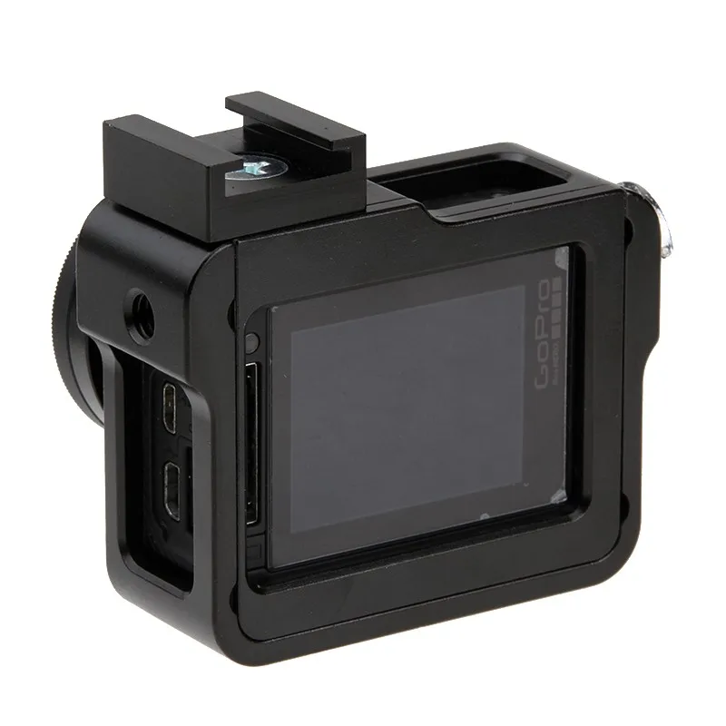 Go pro hero 4/3+ аксессуары, защитный Алюминиевый металлический чехол Крышка для корпуса оболочка крышка объектива для gopro 3+ 4 hero 4/hero 3