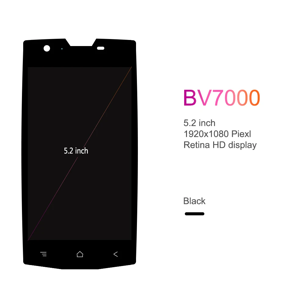 5 0 дюймов для Blackview BV7000 Pro ЖК дисплей + сенсорный экран 100% дигитайзер сборка Замена