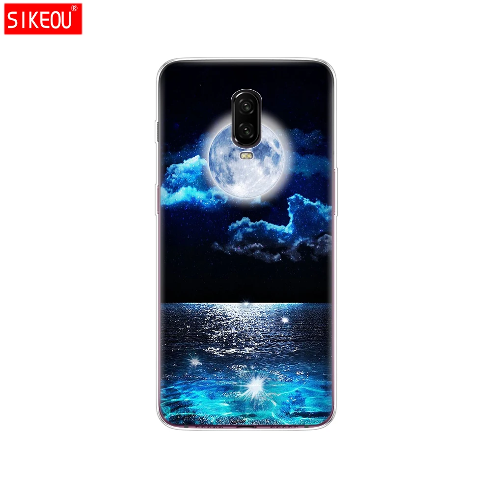 12063 Силиконовый чехол для oneplus 6 t, чехол, Coque для one plus 6 T, чехол etui, чехол для oneplus 6 t, силиконовый чехол с котом и цветами - Цвет: 12063