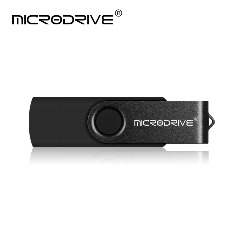 Черный Флеш-накопитель USB cle usb 2,0, 64 ГБ, otg, флеш-накопитель, флешка для смартфона, 4 ГБ, 8 ГБ, 16 ГБ, 32 ГБ, 128 ГБ, устройства для хранения в подарок - Цвет: Черный