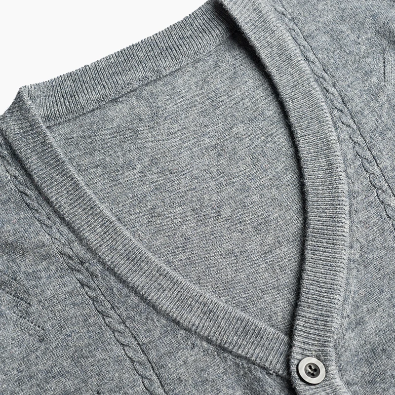 Новинка мужской вязаный кардиган на пуговицах Осенняя шерстяная одежда