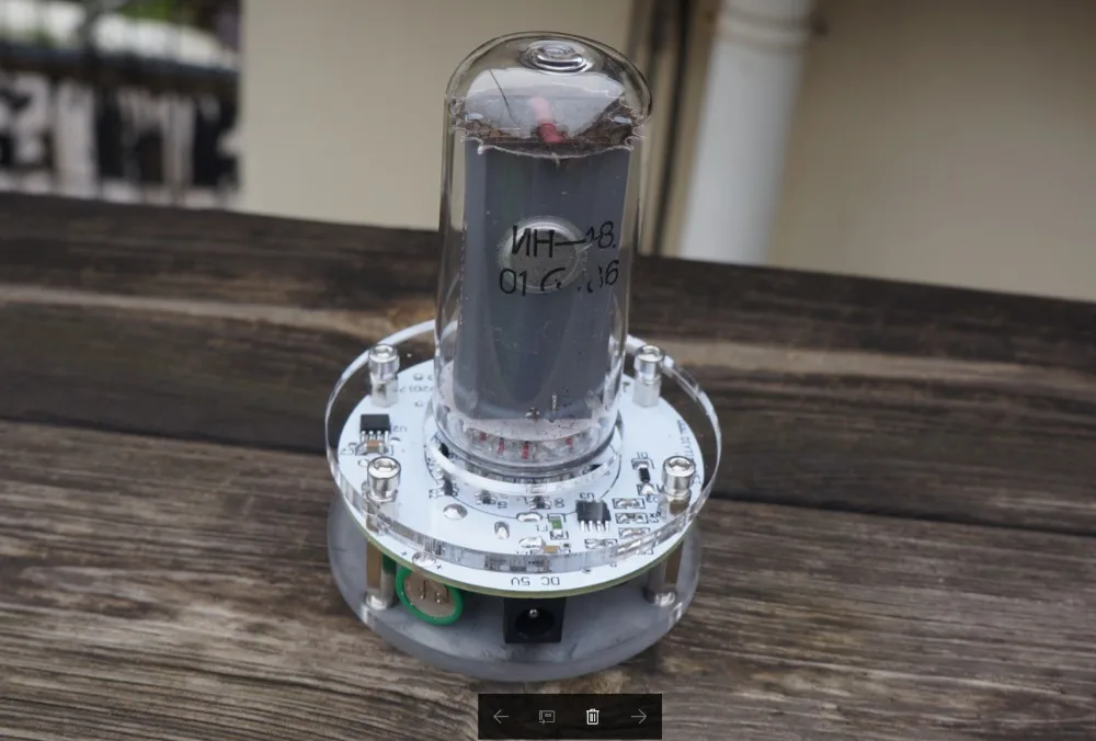 USB однозначные часы nixie светящиеся IN18 сверхбольшой шрифт|Датчик ABS| |