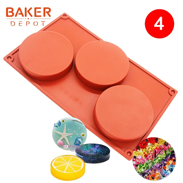 CDSM-762 BAKER DEPOT, силиконовая форма для выпечки торта, торта, выпечки, Круглый Желе, пудинг, форма для мыла, форма для льда, инструмент для украшения торта, диск, форма для хлеба, печенья - Цвет: CDSM-762