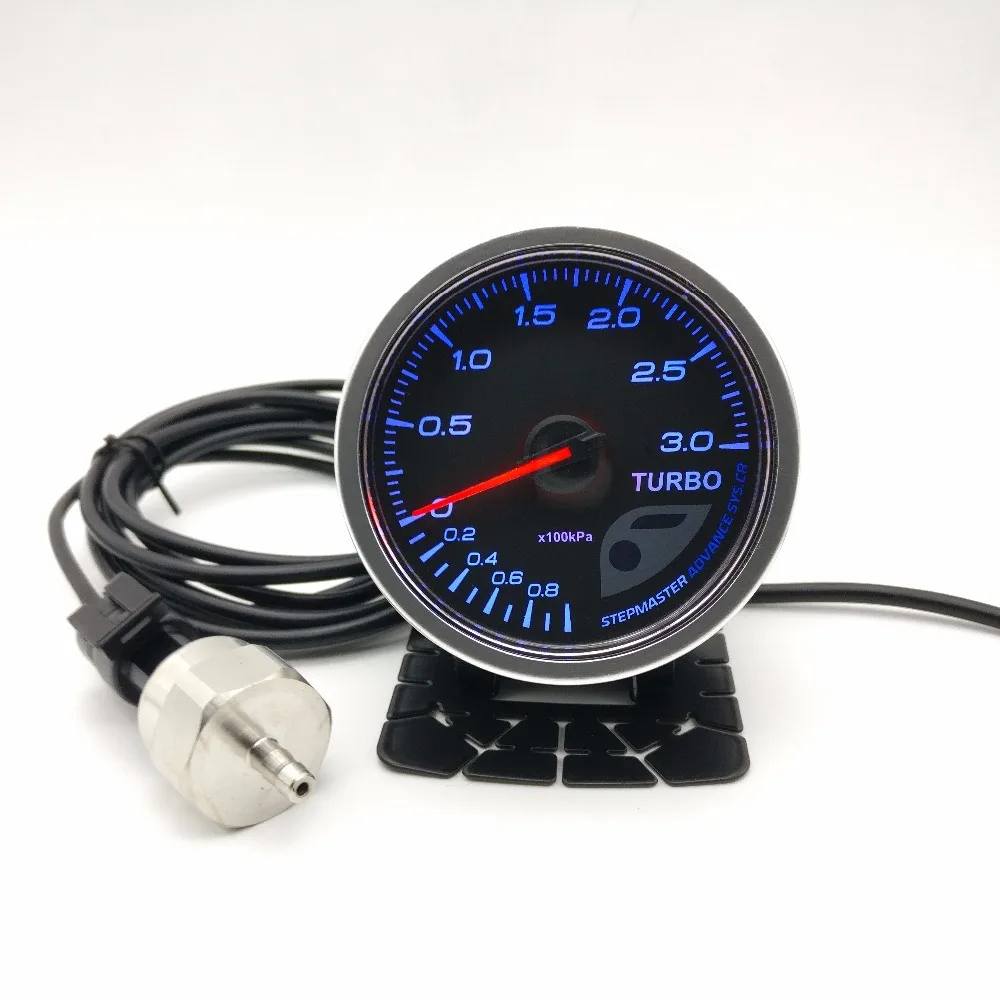 Advance CR A1 BF 3 бар Турбо 3 бар Boost Gauge 7 цветов реальные пиковые Предупреждение ющие измерительные приборы RACER ZD гоночный автомобиль Стайлинг