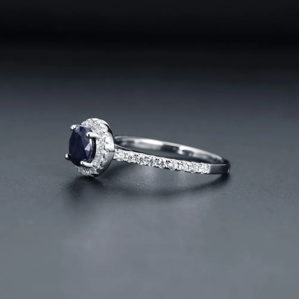 Драгоценный камень балет 1.84Ct натуральный круглый синий сапфир Изящные ювелирные