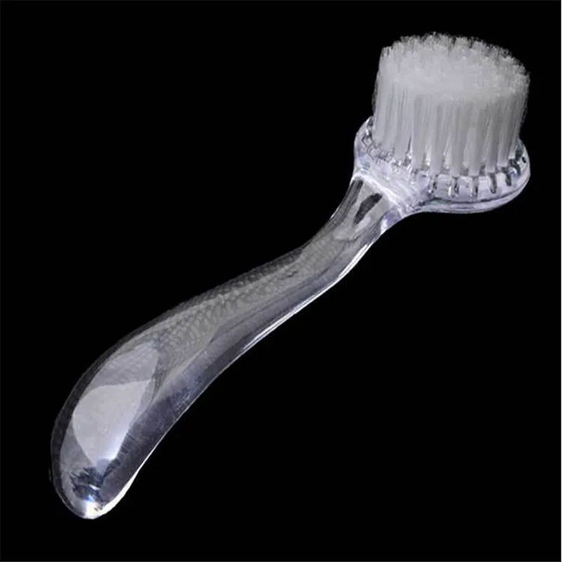 1 шт. пластиковая Профессиональная щетка для очистки ногтей от пыли с крышкой