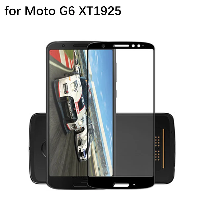 2pcs 9H Full body Cover Screen Protector for Moto G6 XT1925 XT 1925 Coverage Protective Tempered Glass G 6 2018 | Мобильные телефоны