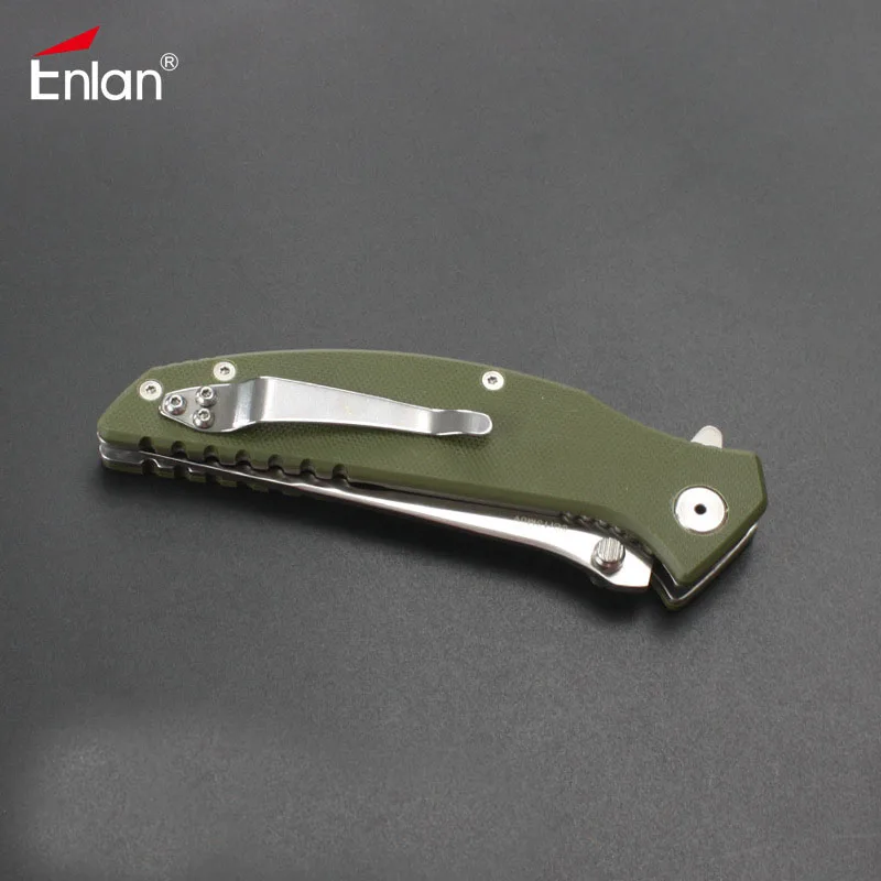 Складной нож Enlan EW054 8Cr13Mov клинок рукоятка G10 ножи с подвесным зажимом для кемпинга