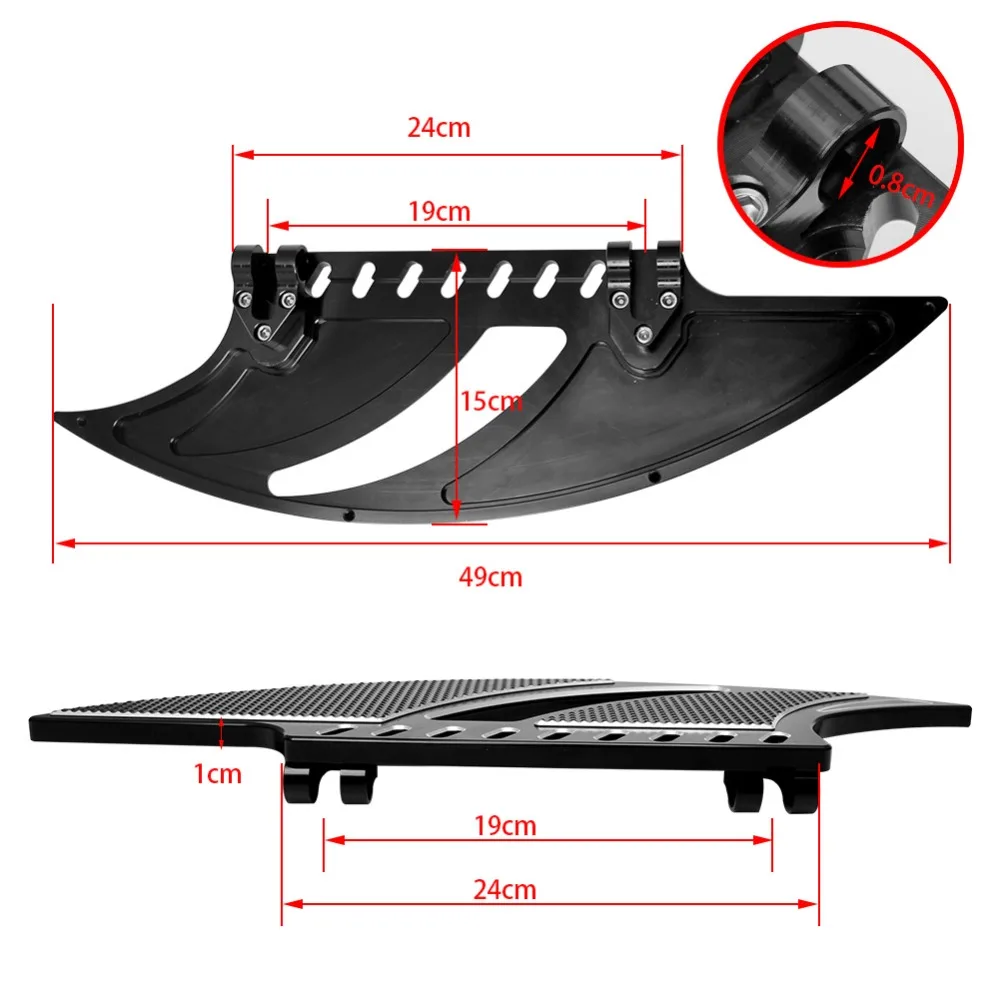 Мотоциклетные передние половицы педали подножки водителя растягивающиеся