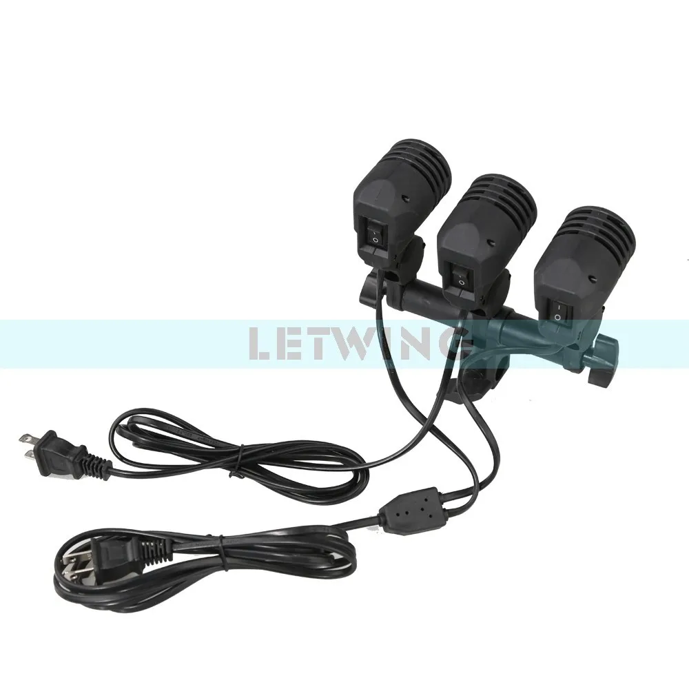 Поворотный адаптер для лампы E27 с тремя головками держатель вспышки кронштейн