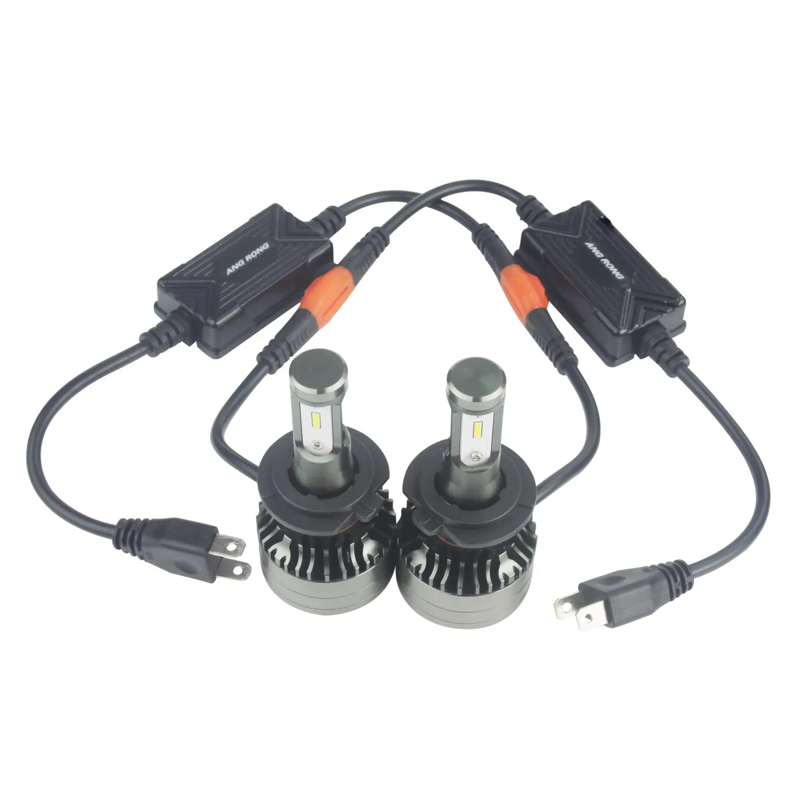 ANGRONG 2x H7 LED 72W CSP чипы 9000LM комплект фар лампы DRL 6500K Ксеноновые белые | Автомобили и
