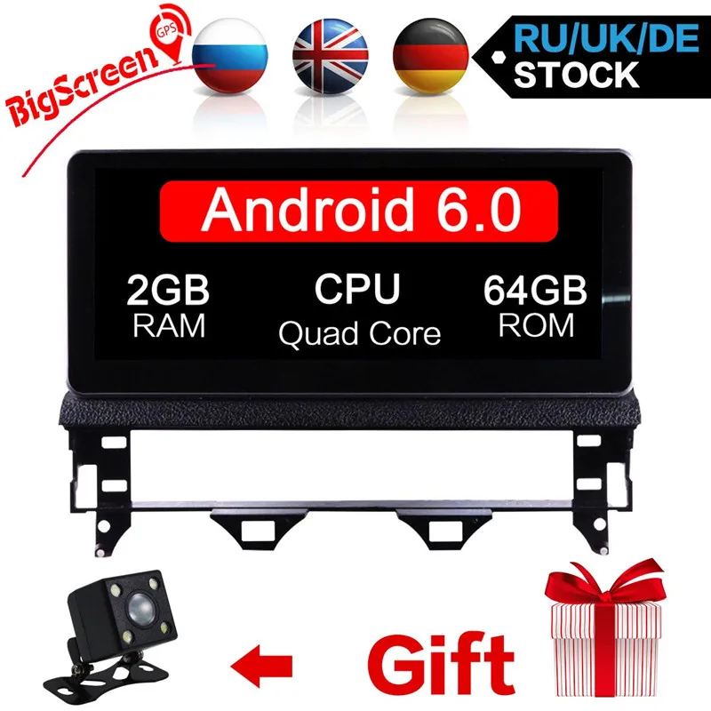 BigScreen новейший Android 6,0 rom 32/64 GB автомобильный навигационный GPS радиоприемник для Mazda 6 2002-2008 стерео Мультимедиа Bluetooth Радио Satnav