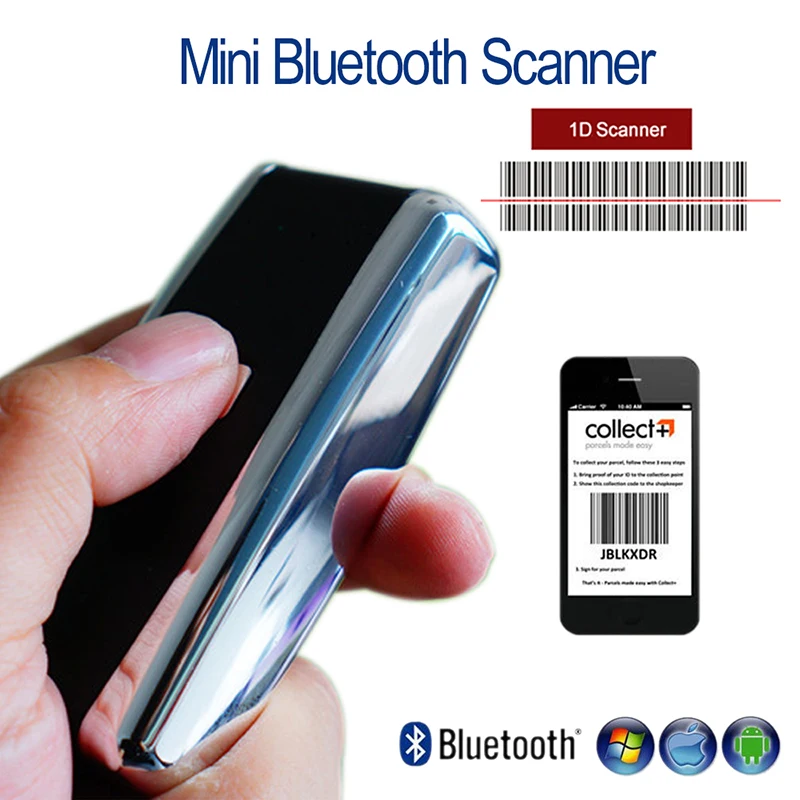 Сканер штрих-кода Карманный 1D/2D Bluetooth IOS Android Windows PDF417 | Компьютеры и офис