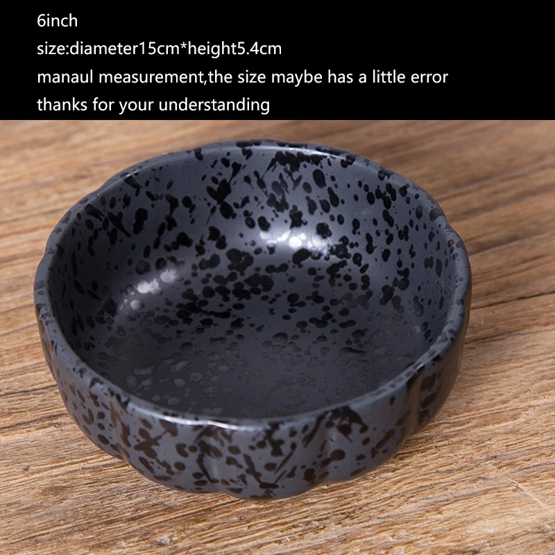 6 дюймов винтажная подглазурь Керамическая пиала для риса японский стиль