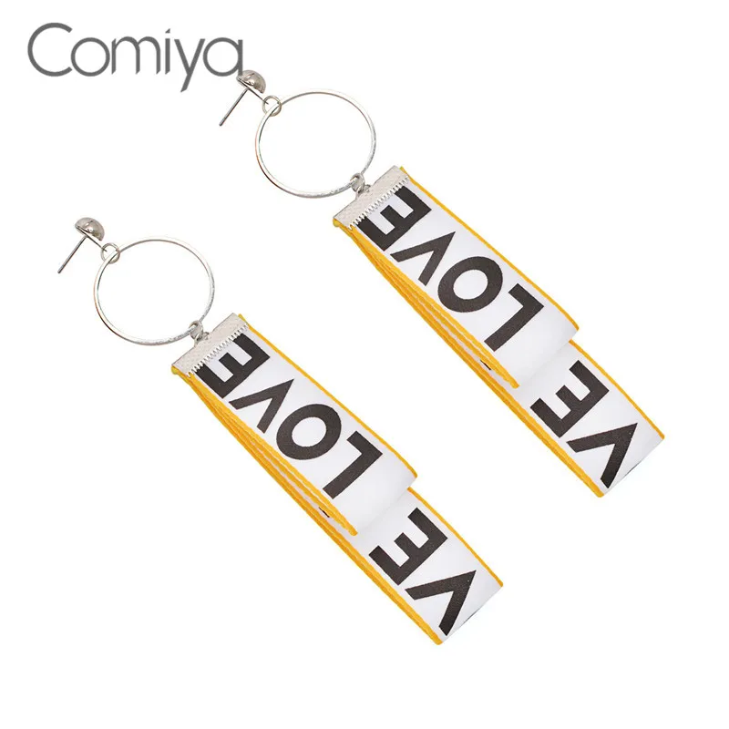 Comiya длинный кулон серьги с фианитом Umode D'oreille модные серебряные цвет цинковый
