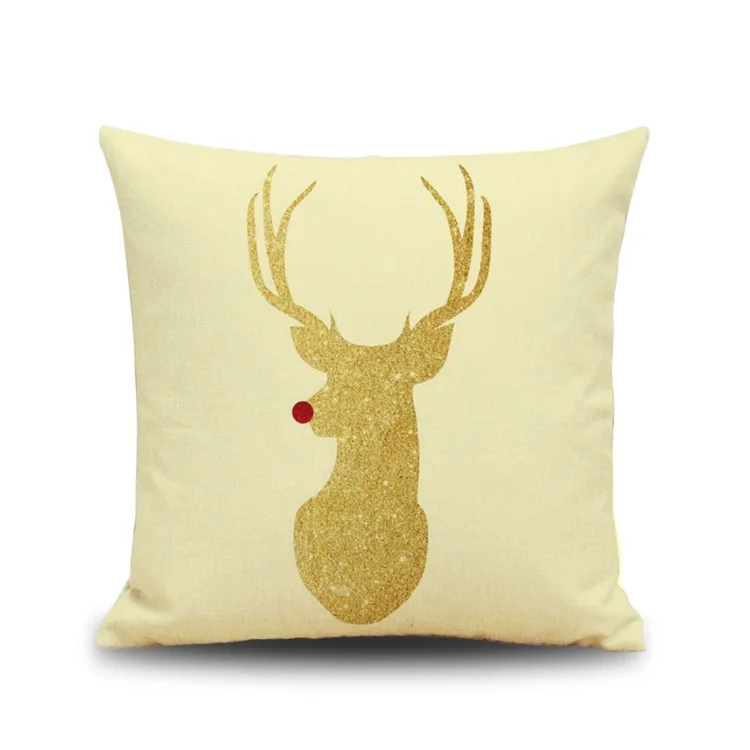 Рождественский Чехол на подушку Подарочная серия рисунок лося цифровая печать