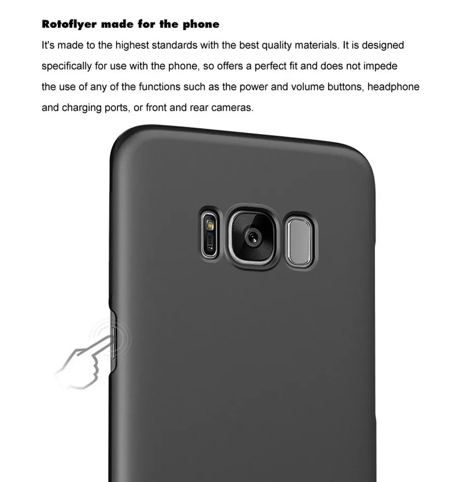 Сверхтонкий чехол-накладка для Samsung Galaxy S8 жесткий поликарбонатный чехол с
