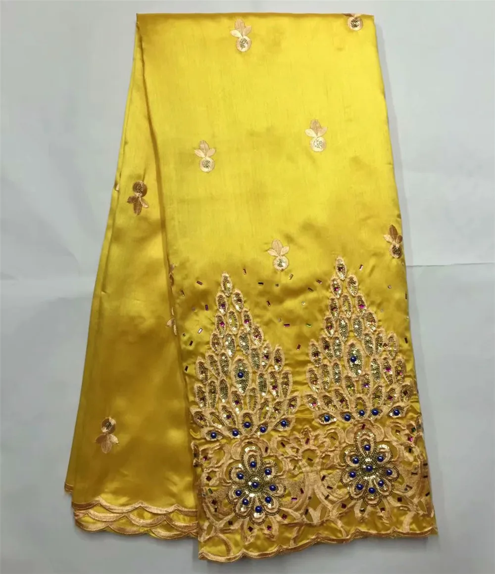 gold african tissu bazin riche getzner fabric with big stones glitter sequin lace jacquard brocade 5yard/lotL100-36 | Дом и сад