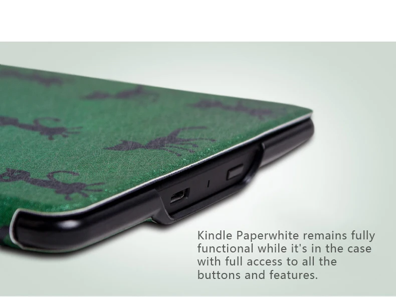 WALNEW тонкий из искусственной кожи чехол для Amazon Kindle Paperwhite Обложка 1 2 3 2012 2013 Smart 6 дюймов электронная книга Автоматический Режим сна/пробуждения