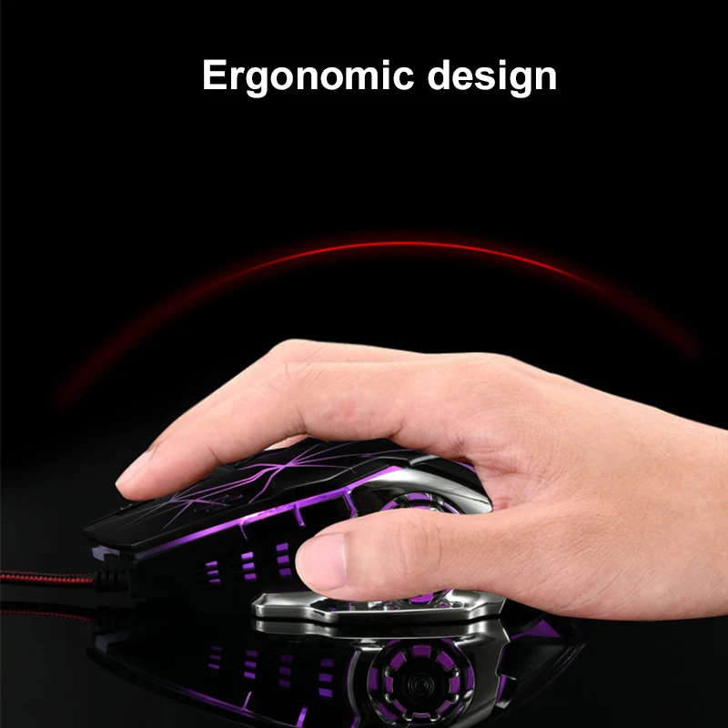 Профессиональная игровая мышь с 7 кнопками 3200 DPI Регулируемый Оптический