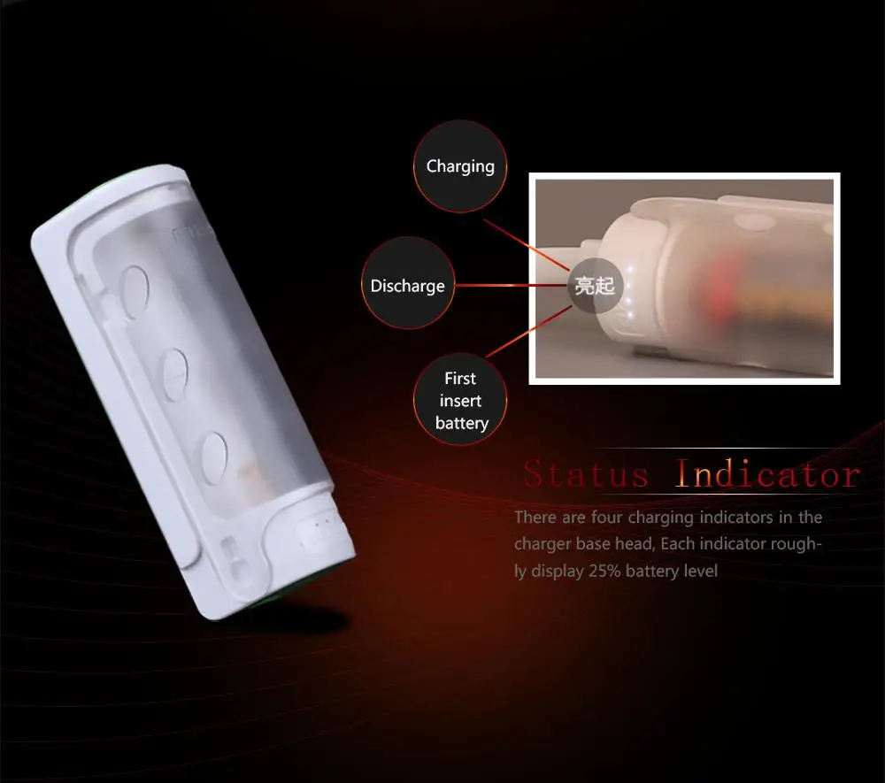 Многофункциональное зарядное устройство для аккумуляторов 18650 внешний