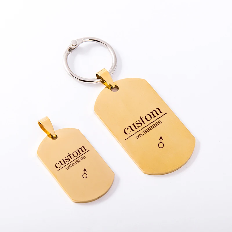 High Quality Free Engraving Personalized Dog ID TagCustomized Pet Tag The Name Phone Any Text For Accessories | Дом и сад
