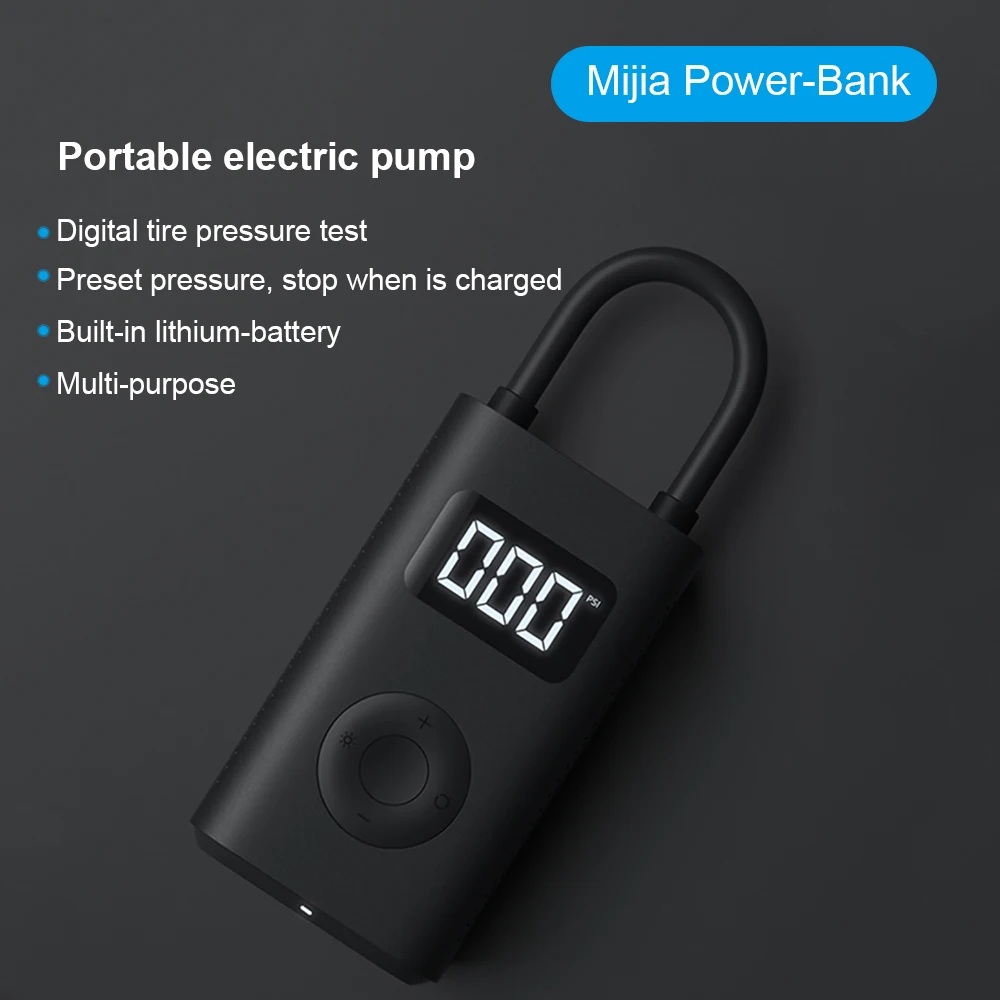 Насос велосипедный Mijia Mini электрический насос для накачки шин компрессор