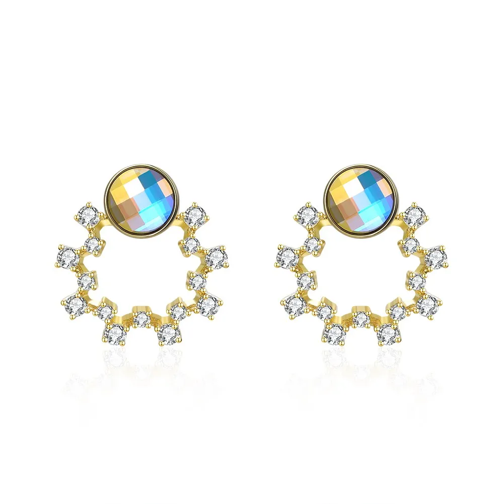 

Женские серьги-гирлянды из австрийского серебра 925 пробы