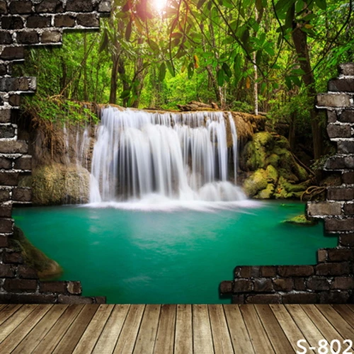 Фотофоны на заказ для студийной фотосъемки с изображением разбитой кирпичной