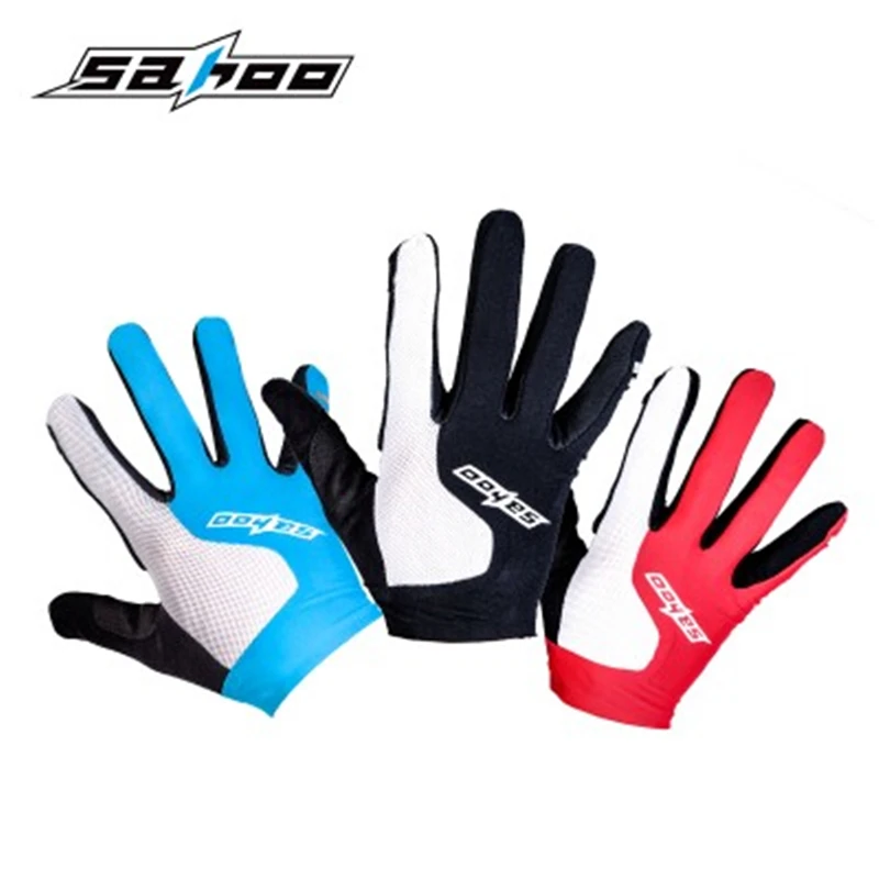 SAHOO Touch screen bicycle long finger cycling gloves Full season bike equipment | Спорт и развлечения