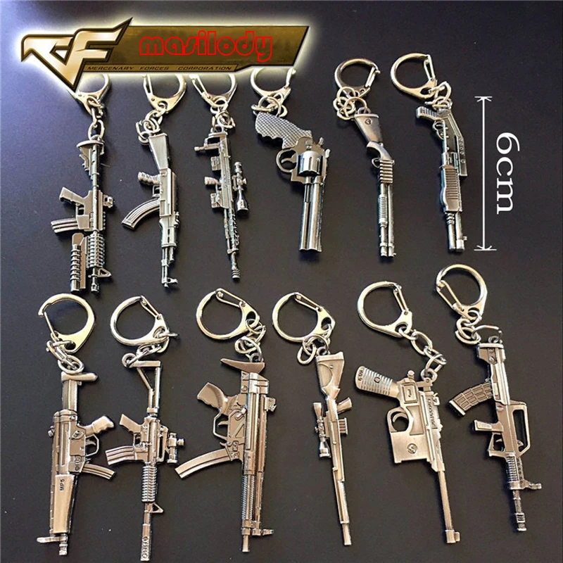 100 шт./лот CSGO пистолет брелок AK47 пистолеты M4A1 Пистолет CF брелок|keychain ak47|gun key ringgun