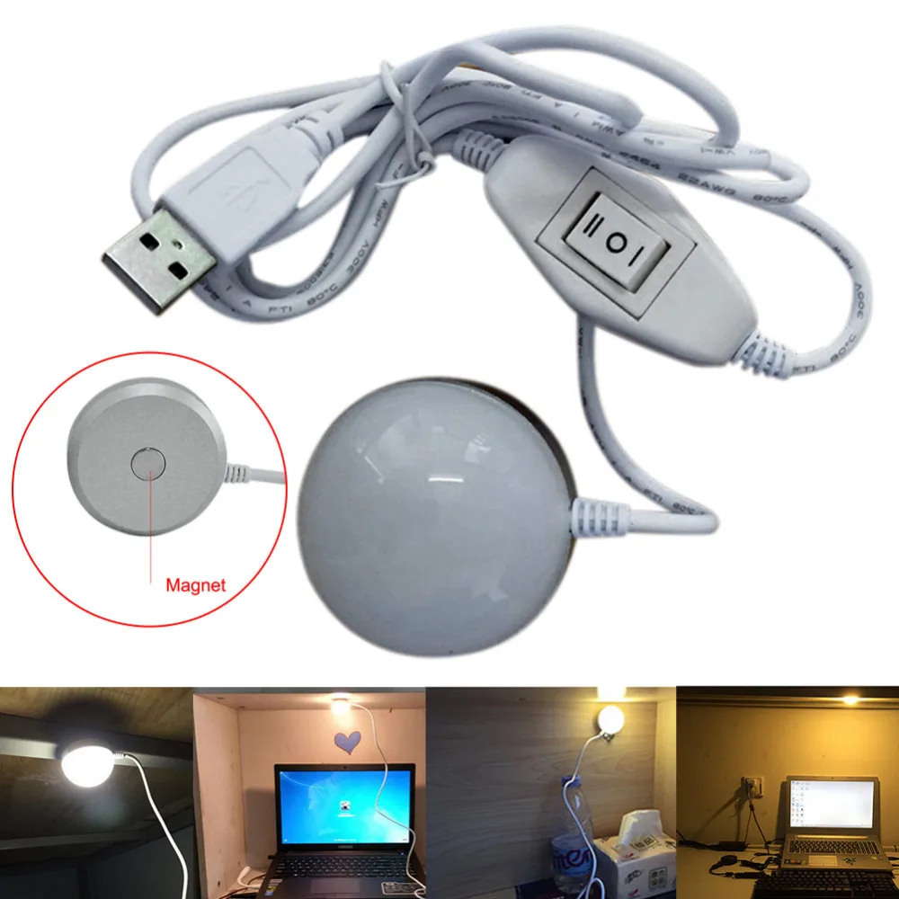 Новая Оригинальная портативная светодиодная мини потолочная лампа 5 Вт с USB