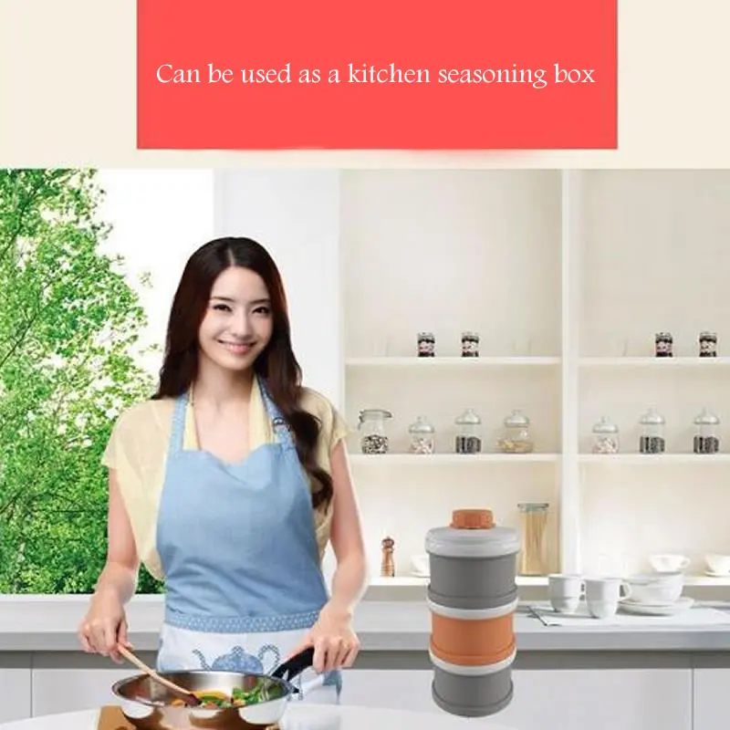 3 слойная портативная детская коробка для сухого молока Детская фруктов снэков