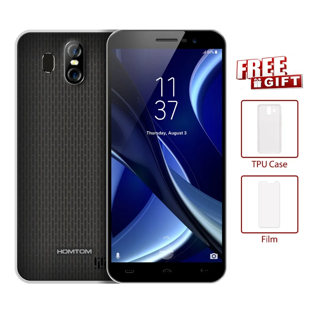 HOMTOM S16 отпечатков пальцев мобильный телефон 5 Inch 18:9 Экран 2 Гб Оперативная память 16