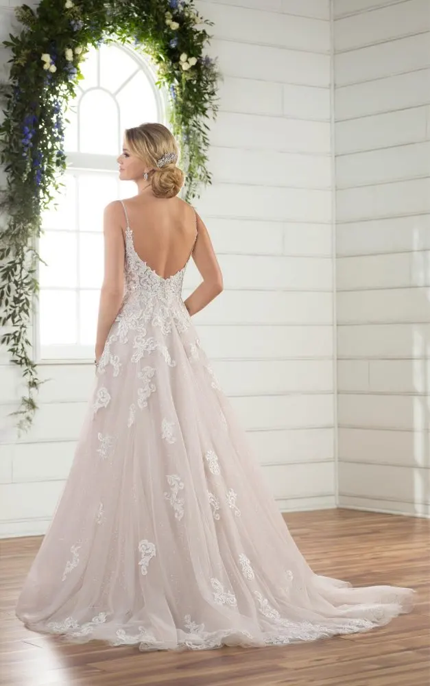 2019 пляжные свадебные платья на бретельках Vestido Noiva Praia простое белое Тюлевое