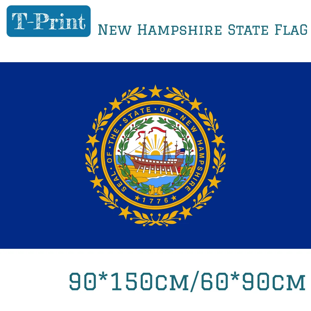 

State of New Hampshire Flag American Flag USA 90*150cm 60*90cm Digital Printing Activities Decorative Banner