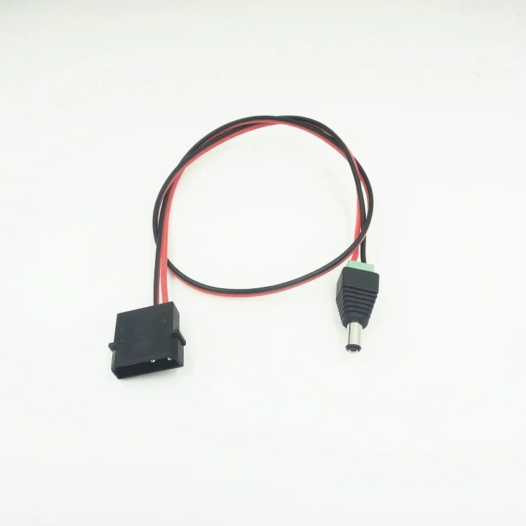 2 шт./лот Бесплатная доставка шт DIY 4-контактный IDE Molex до 12 В DC Разъем питания 5 5x2 1 мм