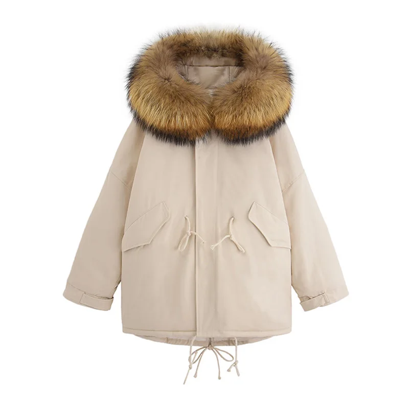 

Jvzkass cotton women short paragraph 2019 winter new thick cotton clothing tooling loose cotton jacket coat tide Z223