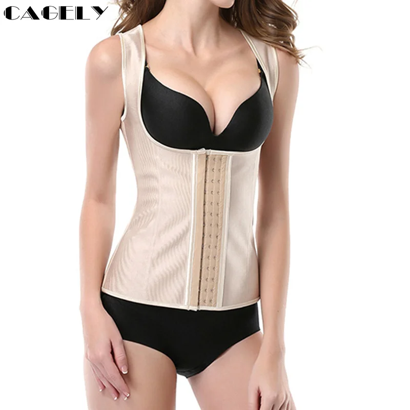 Латексный корсет жилет тренажер для талии утягивающий живота Корректирующее