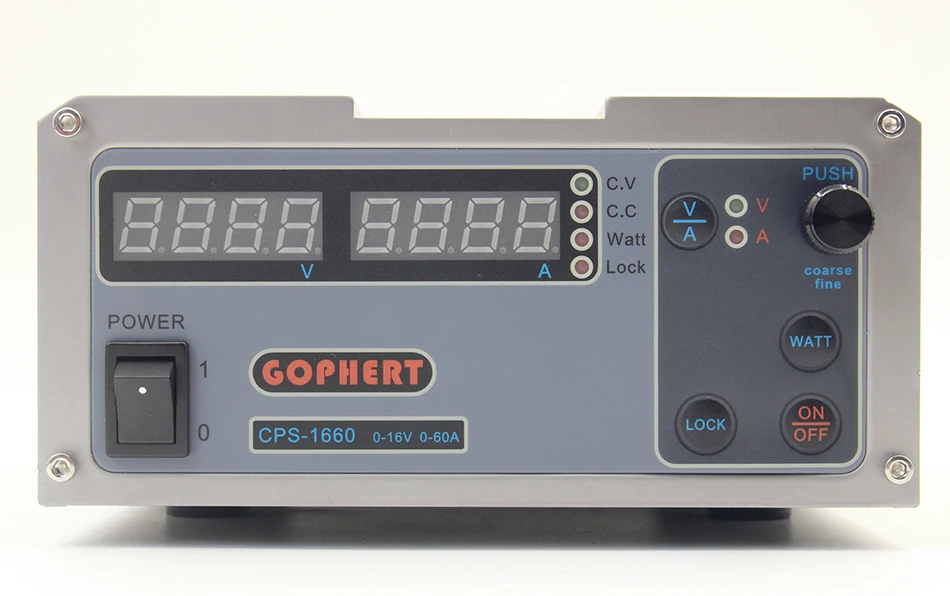Цифровой Регулируемый источник питания постоянного тока GOPHERT CPS 1660 16 в 60 А