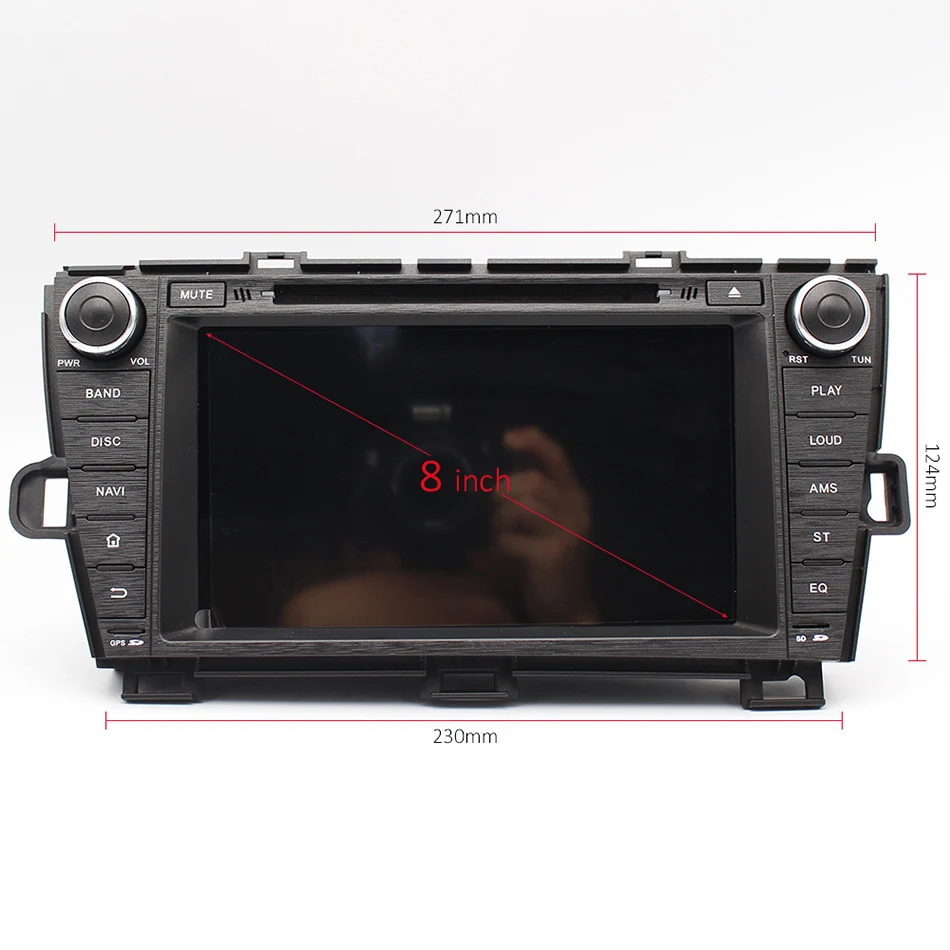 GreenYi 8 &quot4G ram Android 9 0 автомобильный DVD для Toyota Prius 2009 2013 Восьмиядерный 32G