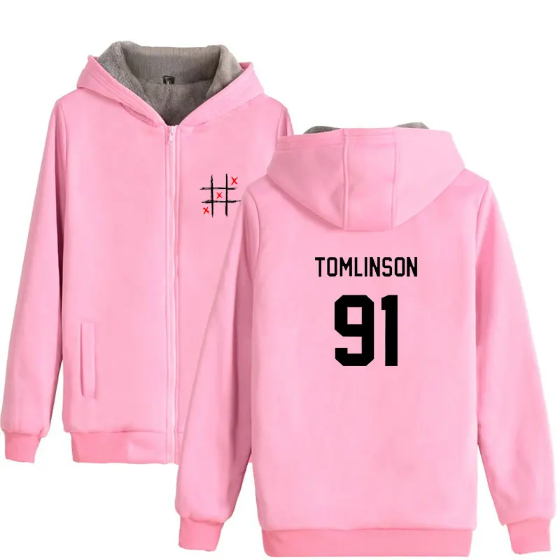 One Direction Луи Томлинсон зимняя толстовка флисовая теплая куртка утепленное пальто Miss You Толстовка с принтом одежда унисекс