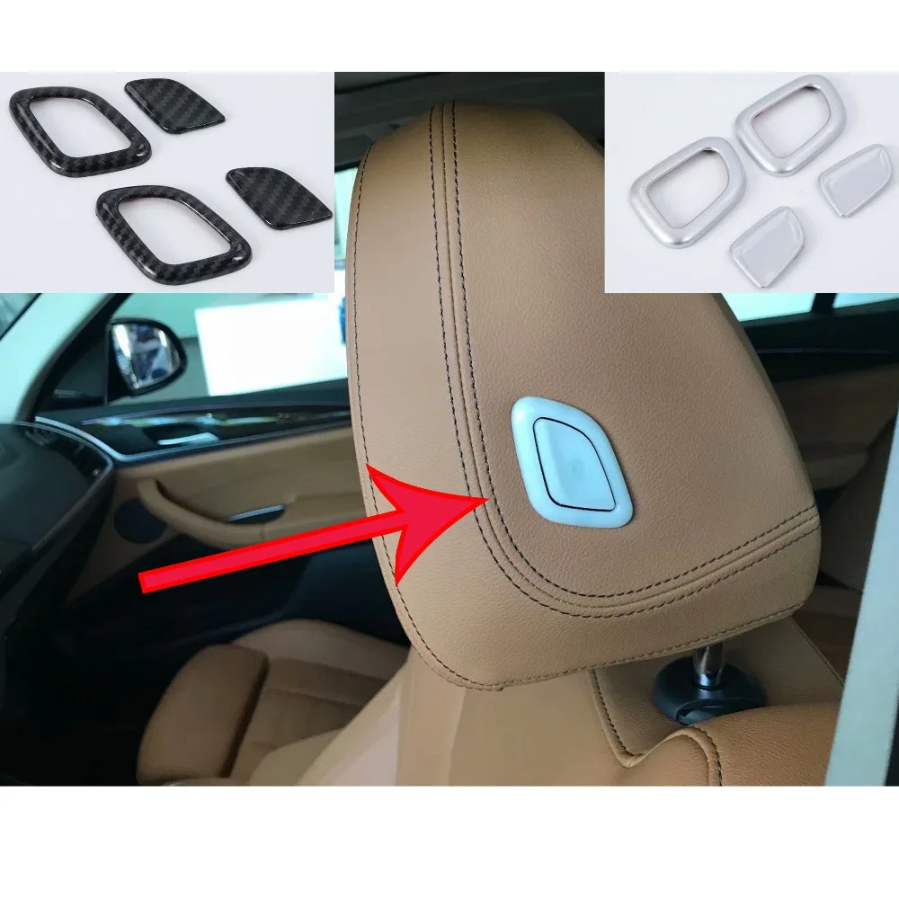

For BMW X3 G01 2018 Interior Seat Headrest Pillow Adjust Button Cover Trims