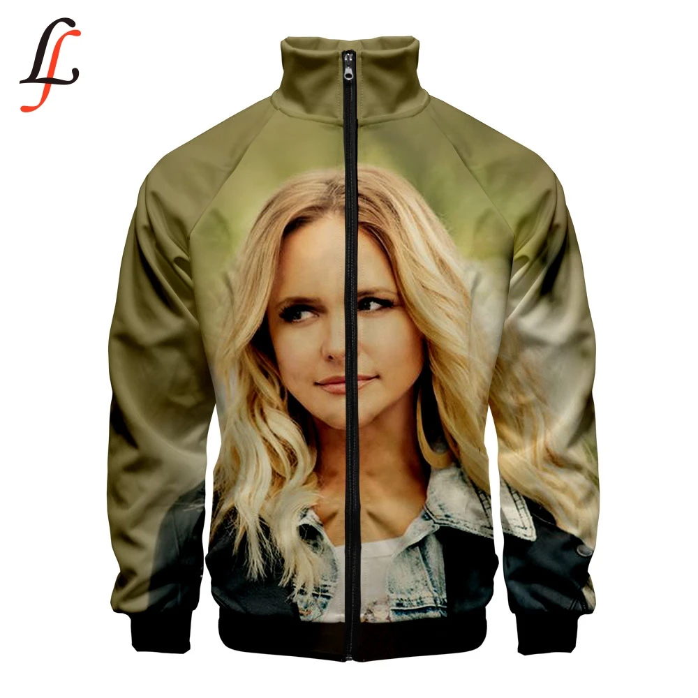Miranda Lambert 3D Women/Men Fashion Zipper Standing collar Casual Street cool Hipster Hooded Sweatshirt Popular Hoodies | Женская
