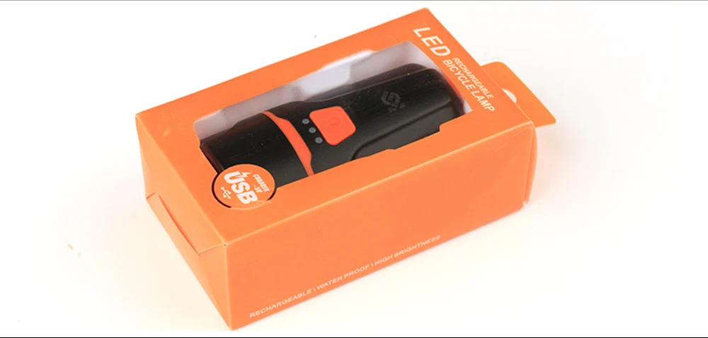 Coolchange Велосипедное освещение Водонепроницаемый USB Перезаряжаемые T6 светодиод Велосипед Света предупреждение фонарик Встроенный Батарея 1200 мАч 6 режимов