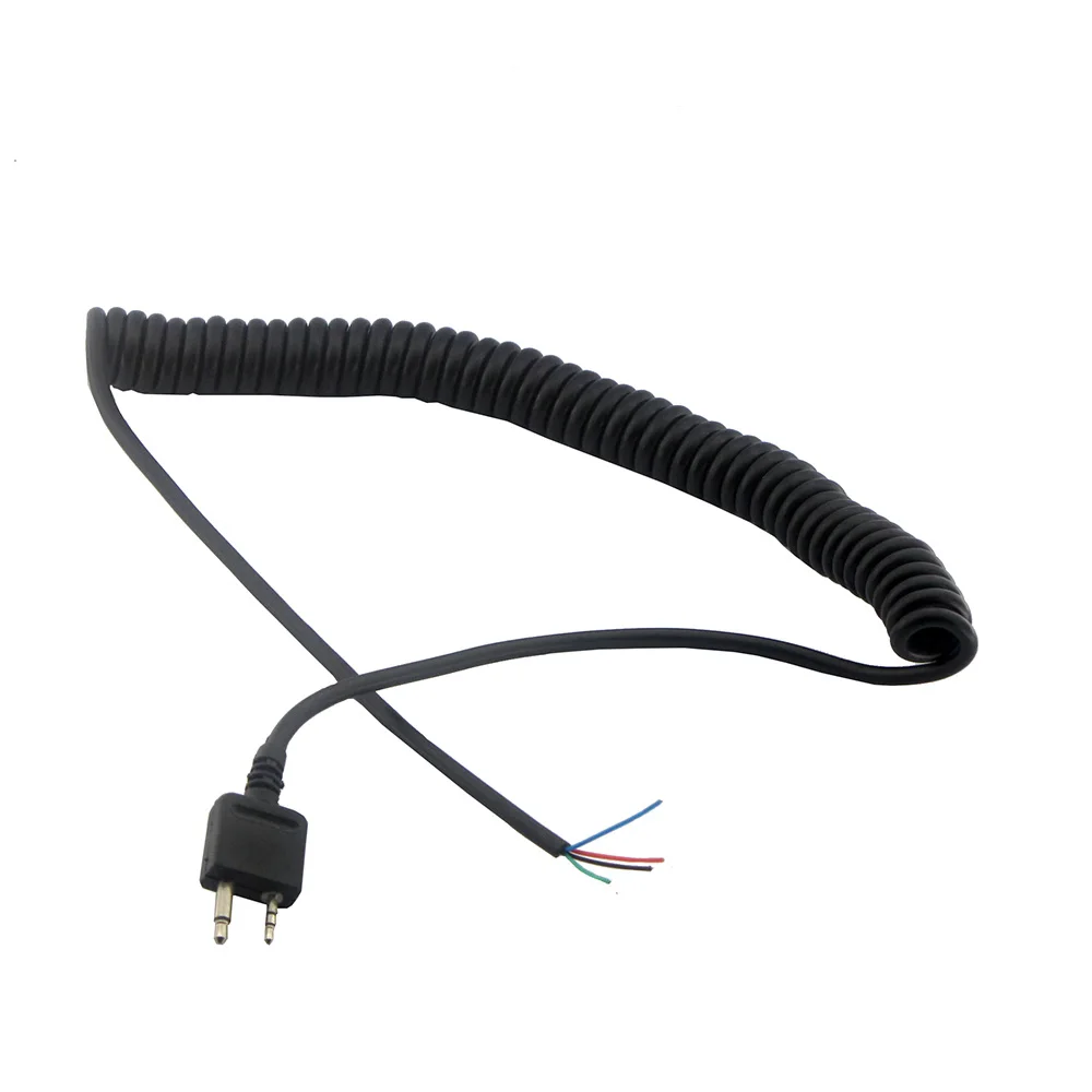 2 шт. пружинные провода для микрофона ICOM V8 F21 F11 V82 V85 F26 F22 шт.|for cable|line 5line cable |