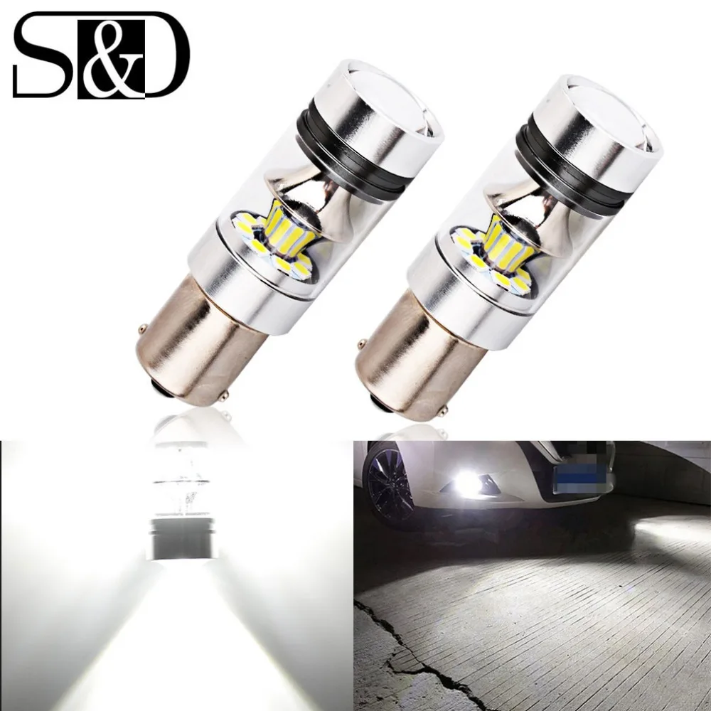 2 шт. 1156 BA15S P21W светодиодный 1157 BAY15D светодиодный лампы P21/5 Вт R5W 20 штук 3030SMD авто лампы противотуманных фар автомобиля светодиодный светильник 12 V-24 V 6000K белый