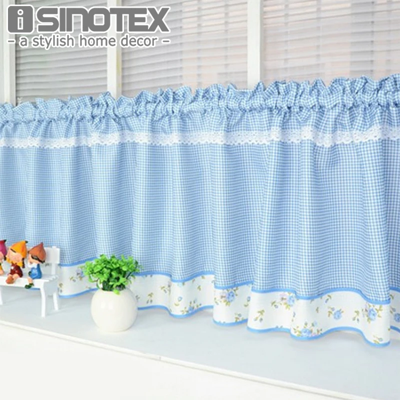 Модные вышитые кружевные декоративные шторы для кафе кухни в пасторальном стиле